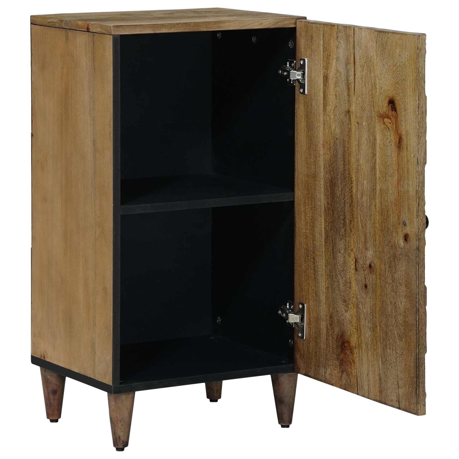 Dressoir met opslag Bruin 40 x 33,5 x 75 cm Massief Mango Hout image 2
