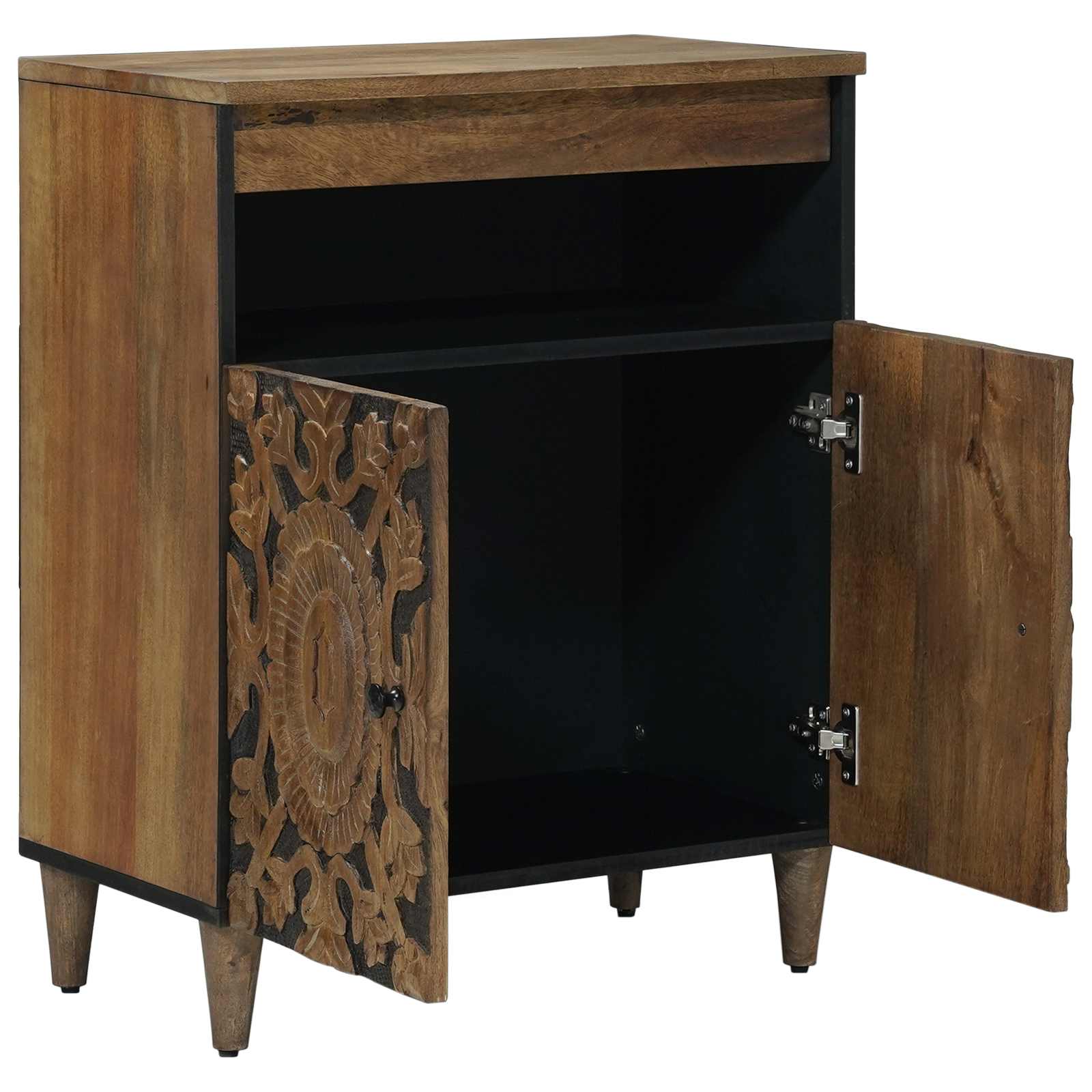 Dressoir met opslag Bruin 60 x 33,5 x 75 cm Massief Mango Hout image 2