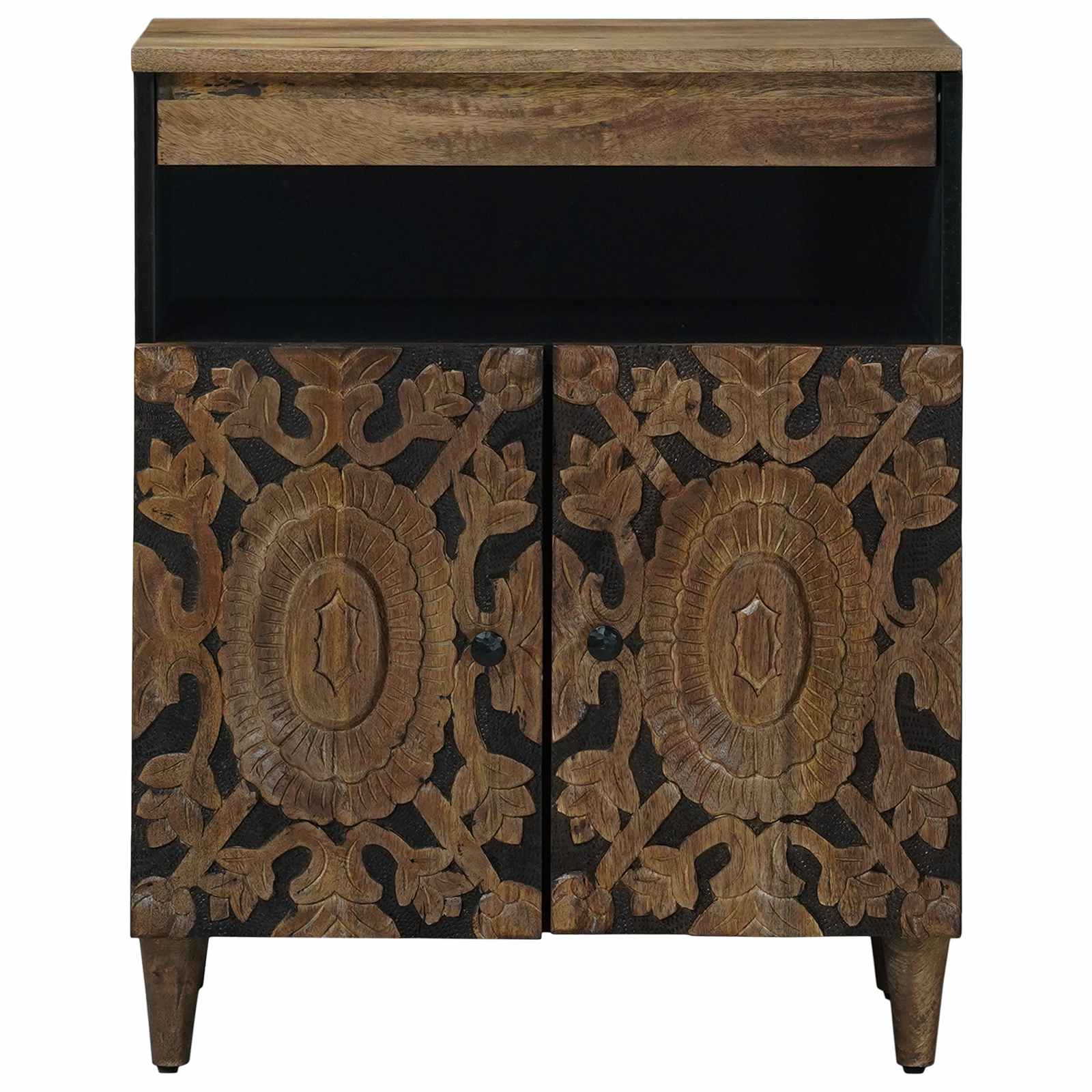 Dressoir met opslag Bruin 60 x 33,5 x 75 cm Massief Mango Hout image 3