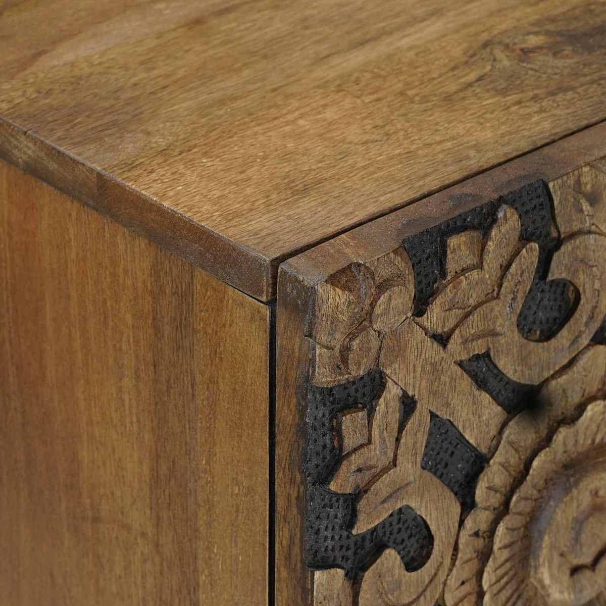 Sideboard Brun 60 x 33 x 75 cm Massivt mangotræ - Billede 6