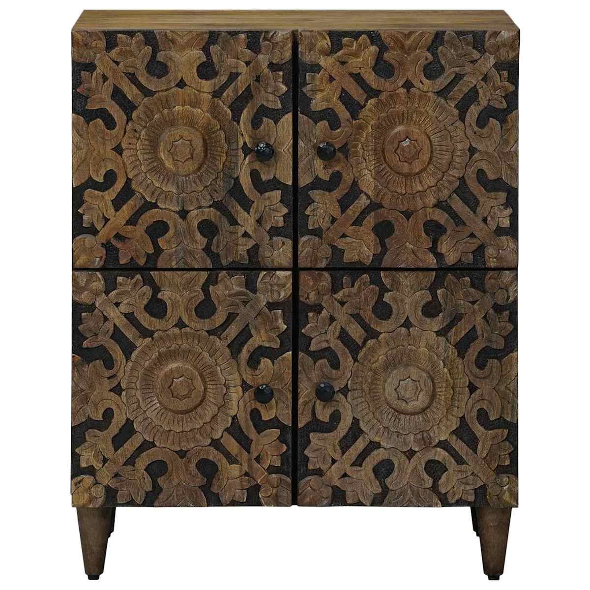 Sideboard Brun 60 x 33 x 75 cm Massivt mangotræ - Billede 3