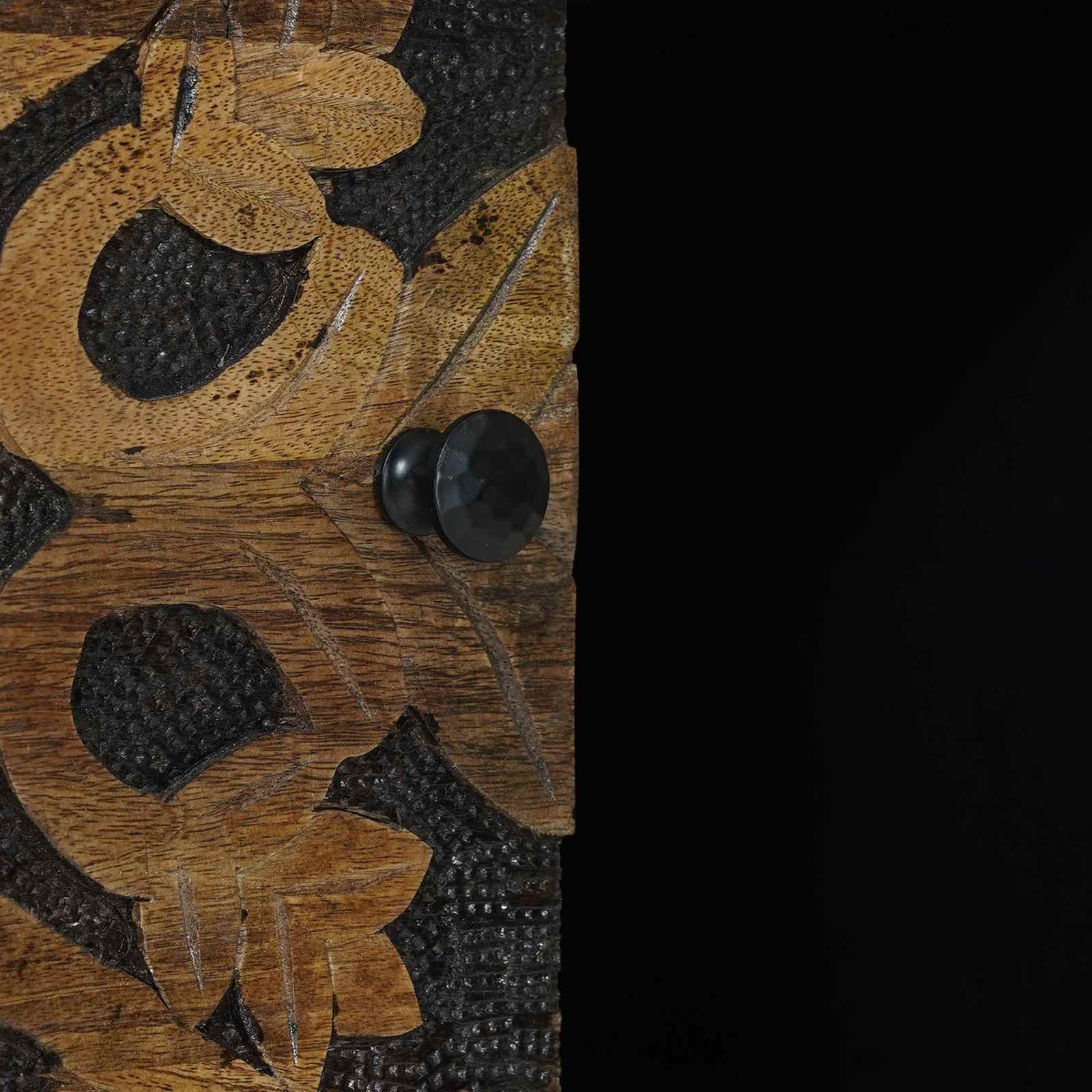 Dressoir met opslag Bruin 80 x 33,5 x 75 cm Massief Mango Hout image 7