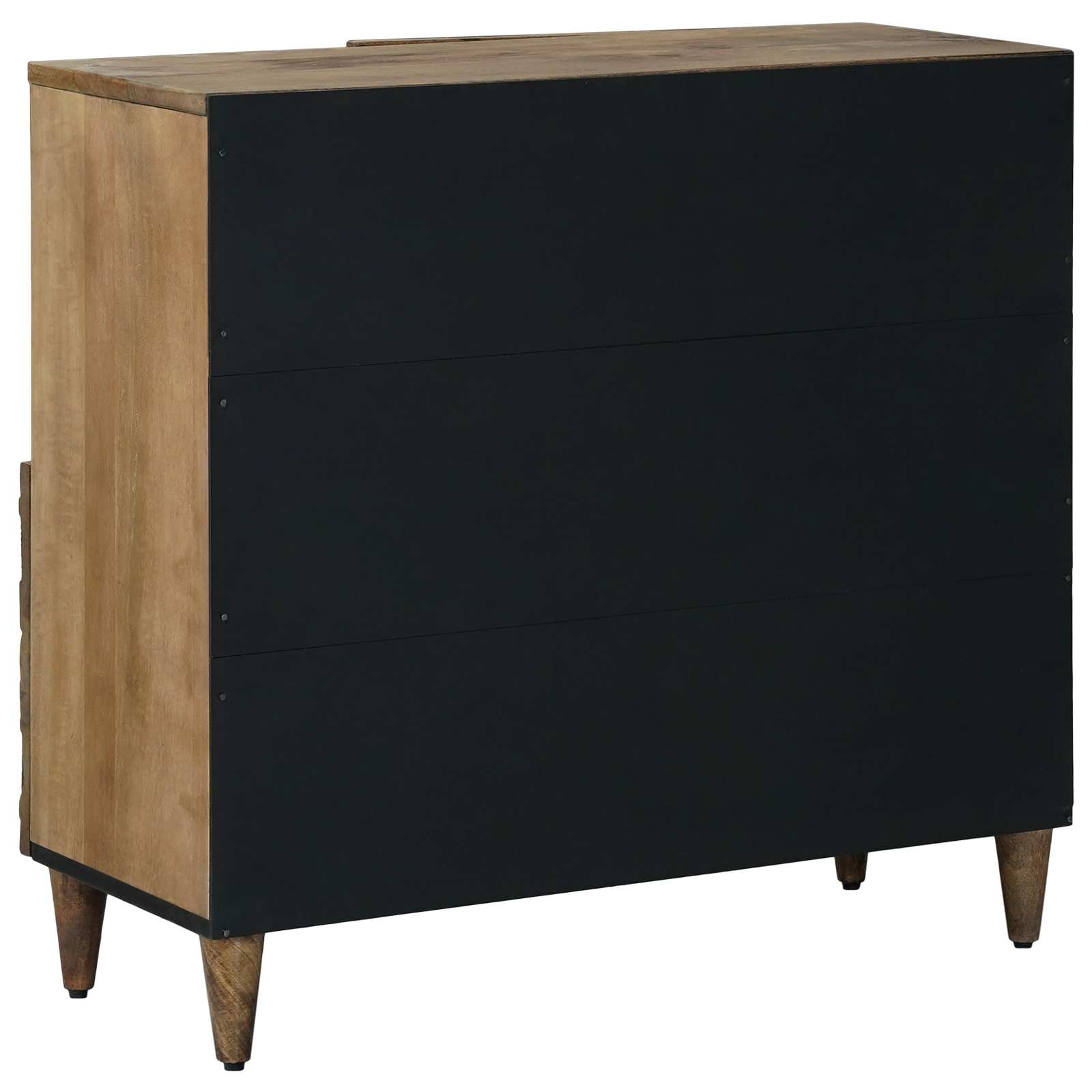 Dressoir met opslag Bruin 80 x 33,5 x 75 cm Massief Mango Hout image 5