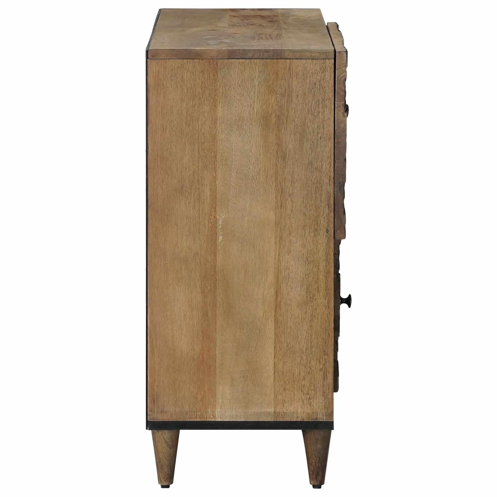 Dressoir met opslag Bruin 80 x 33,5 x 75 cm Massief Mango Hout image 4