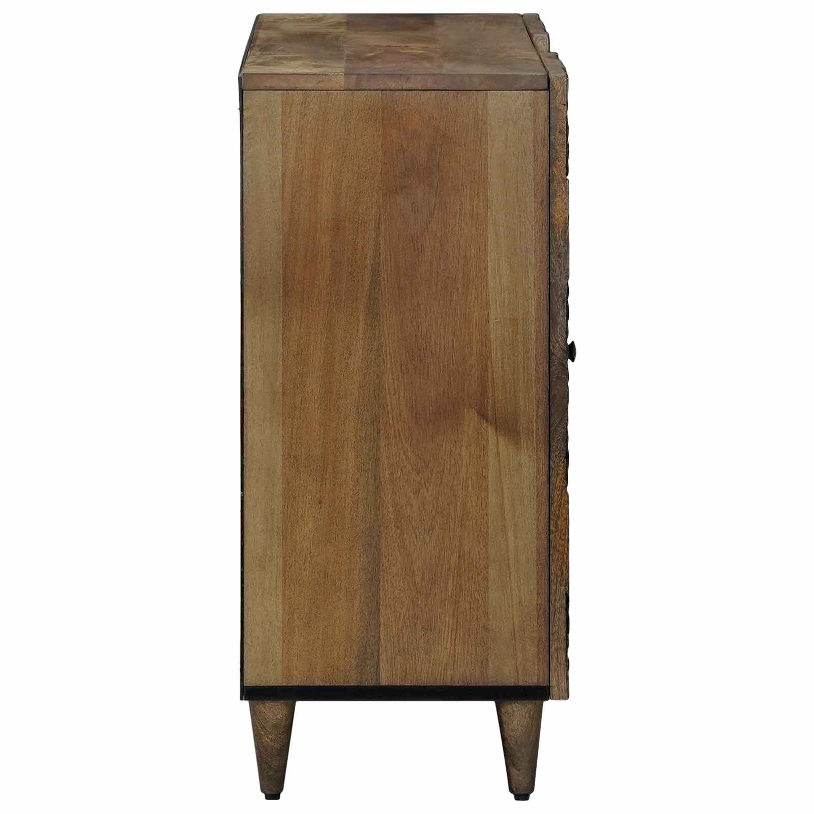 Dressoir met plank Bruin 90 x 33,5 x 75 cm Massief Mango Hout image 4