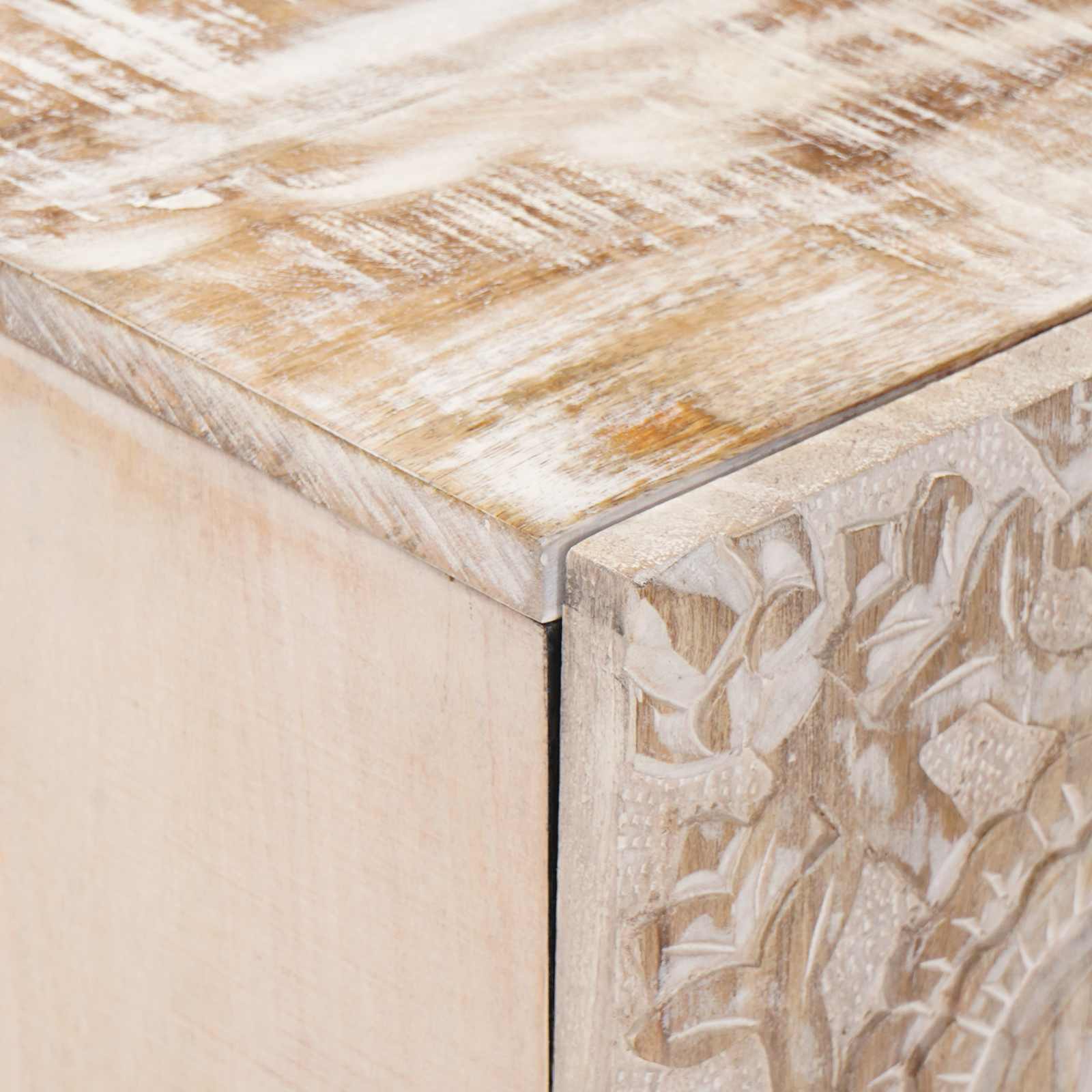 TV omarica Bela 105 x 33,5 x 46 cm Masiven les manga - slika 6