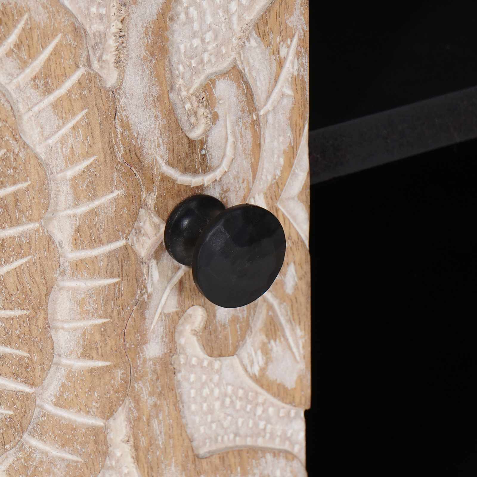 TV omarica Bela 105 x 33,5 x 46 cm Masiven les manga - slika 7