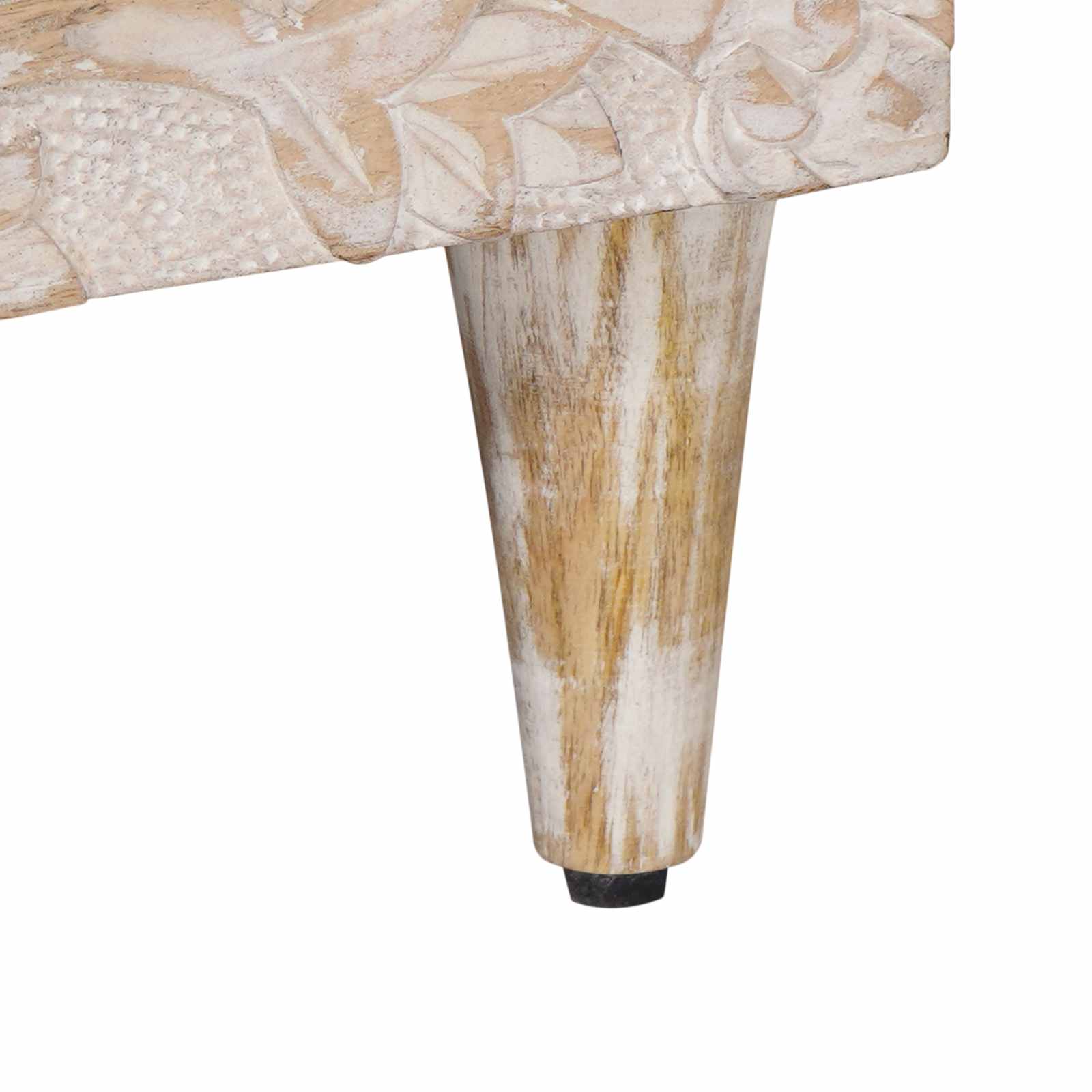 TV-kast met opslag Wit 70 x 33,5 x 46 cm Massief Mango Hout image 8