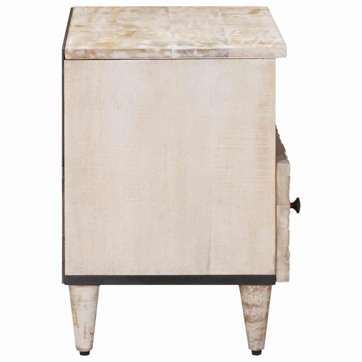 TV-skab 70 x 33,5 x 46 cm Massivt mangotræ - Billede 4