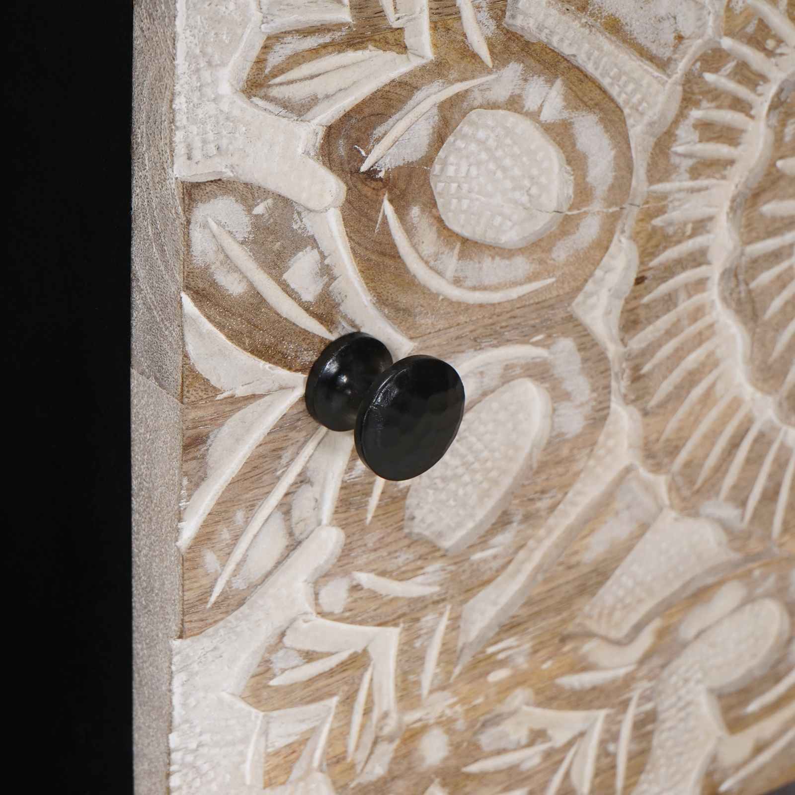 Klubska miza Bela 80 x 50 x 40 cm Masiven les manga - slika 7