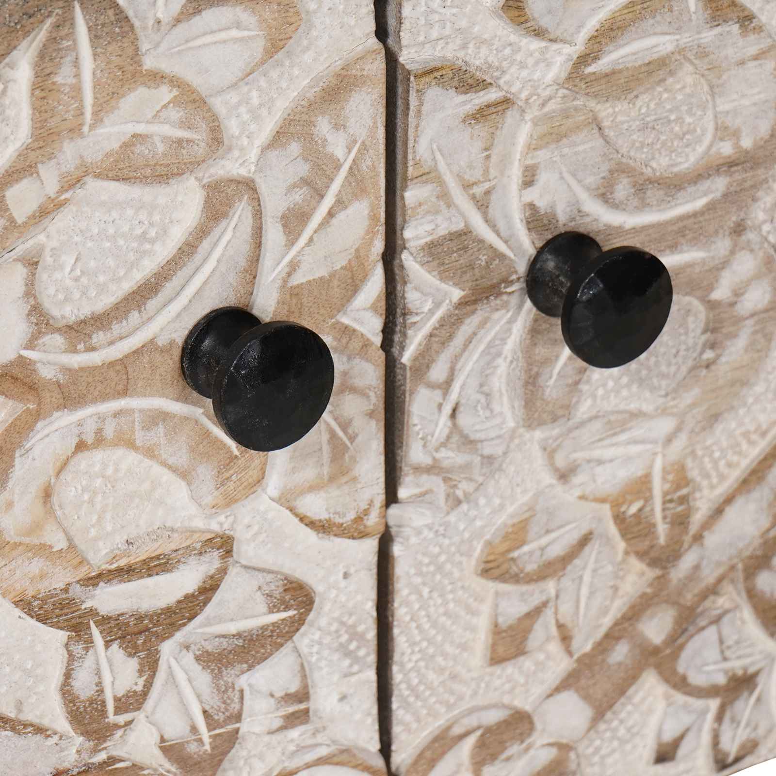 Salontafel Wit 80 x 50 x 40 cm Massief Mango Hout image 7