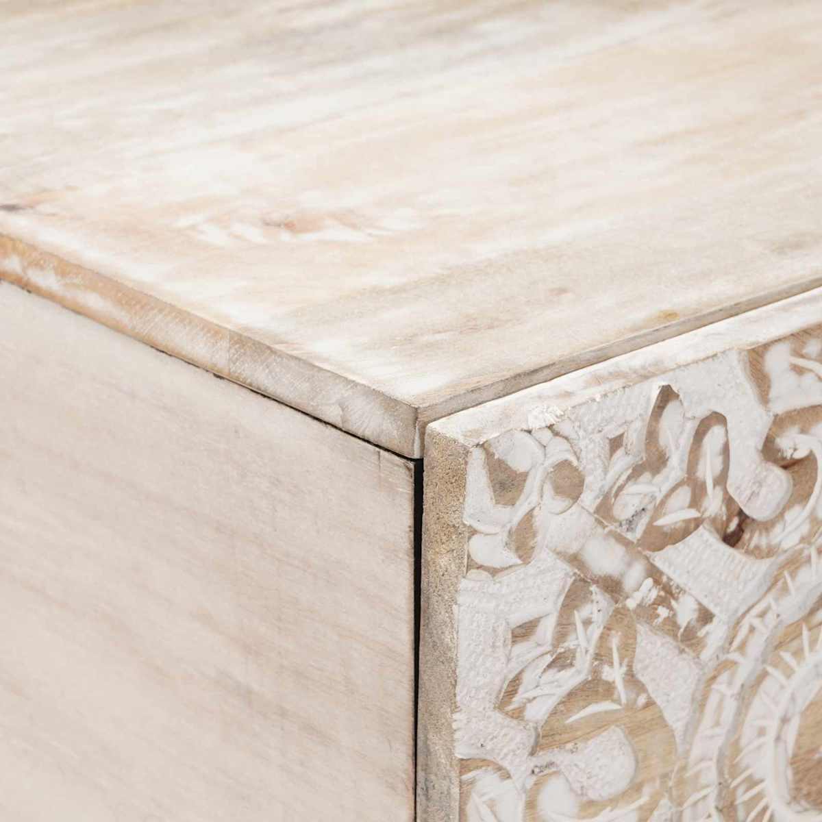 Sofabord 100 x 54 x 40 cm Massivt mangotræ - Billede 6