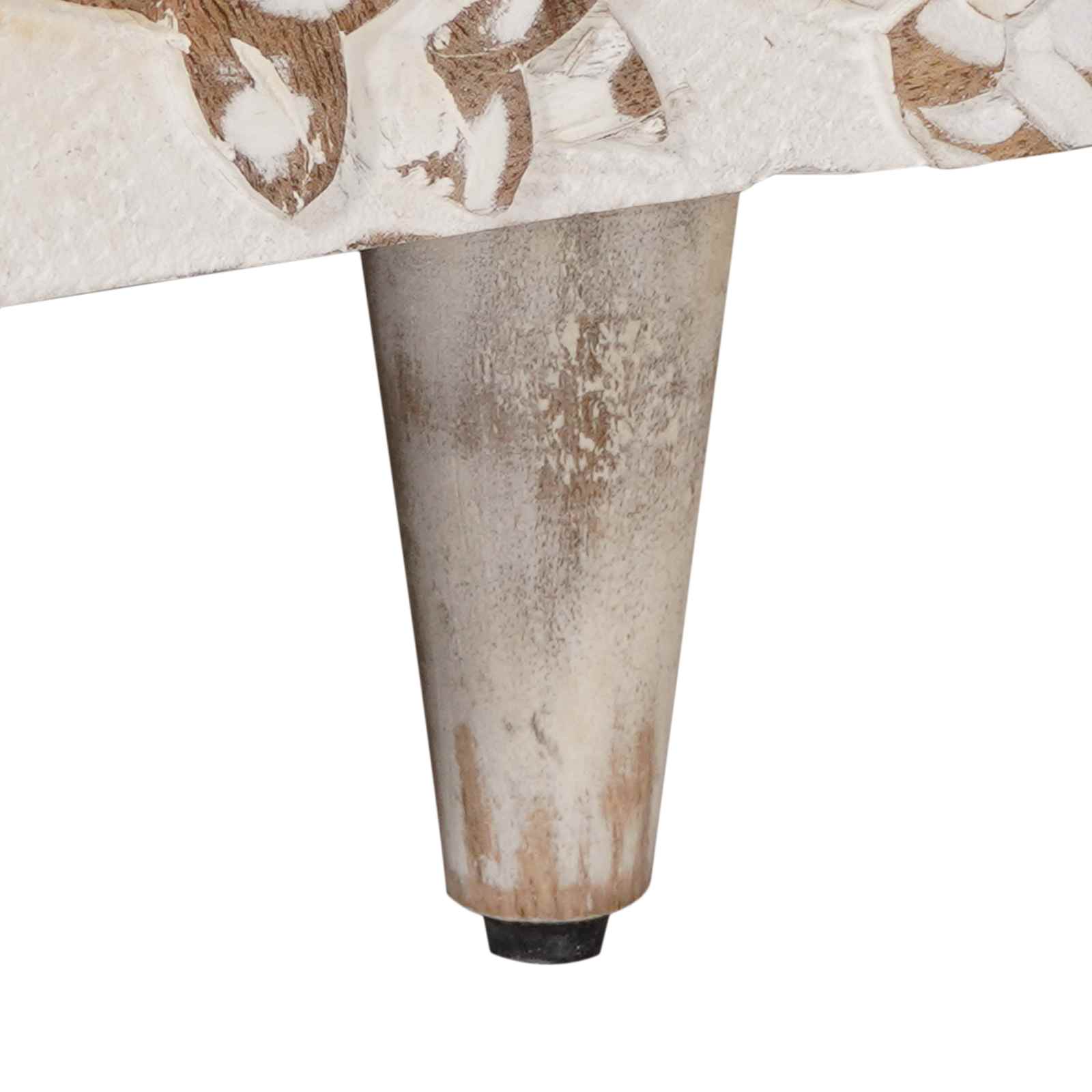 Salontafel met lade Wit 80 x 54 x 40 cm Massief Mango Hout image 8