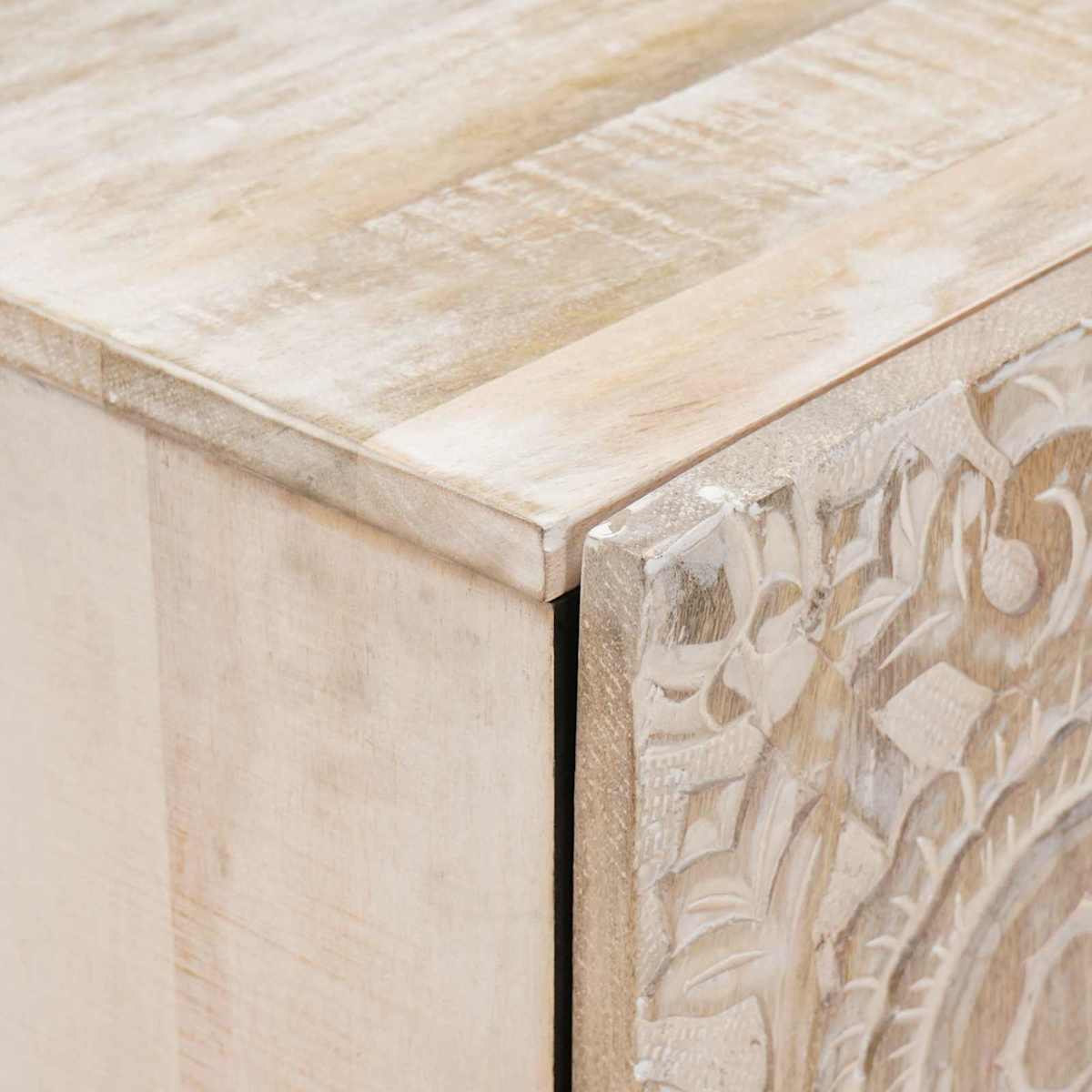 TV-skab 105 x 33,5 x 46 cm Massivt mangotræ - Billede 6