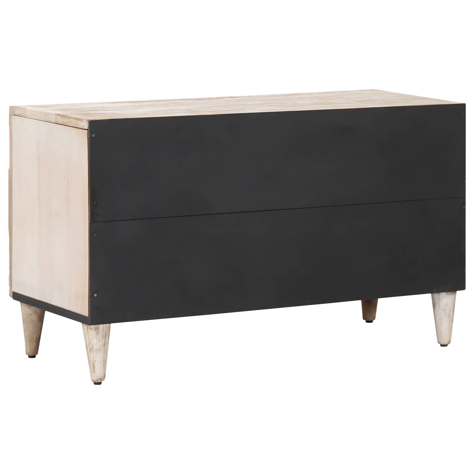 TV-kast met opslag Wit 80 x 31,5 x 46 cm Massief Mango Hout image 5