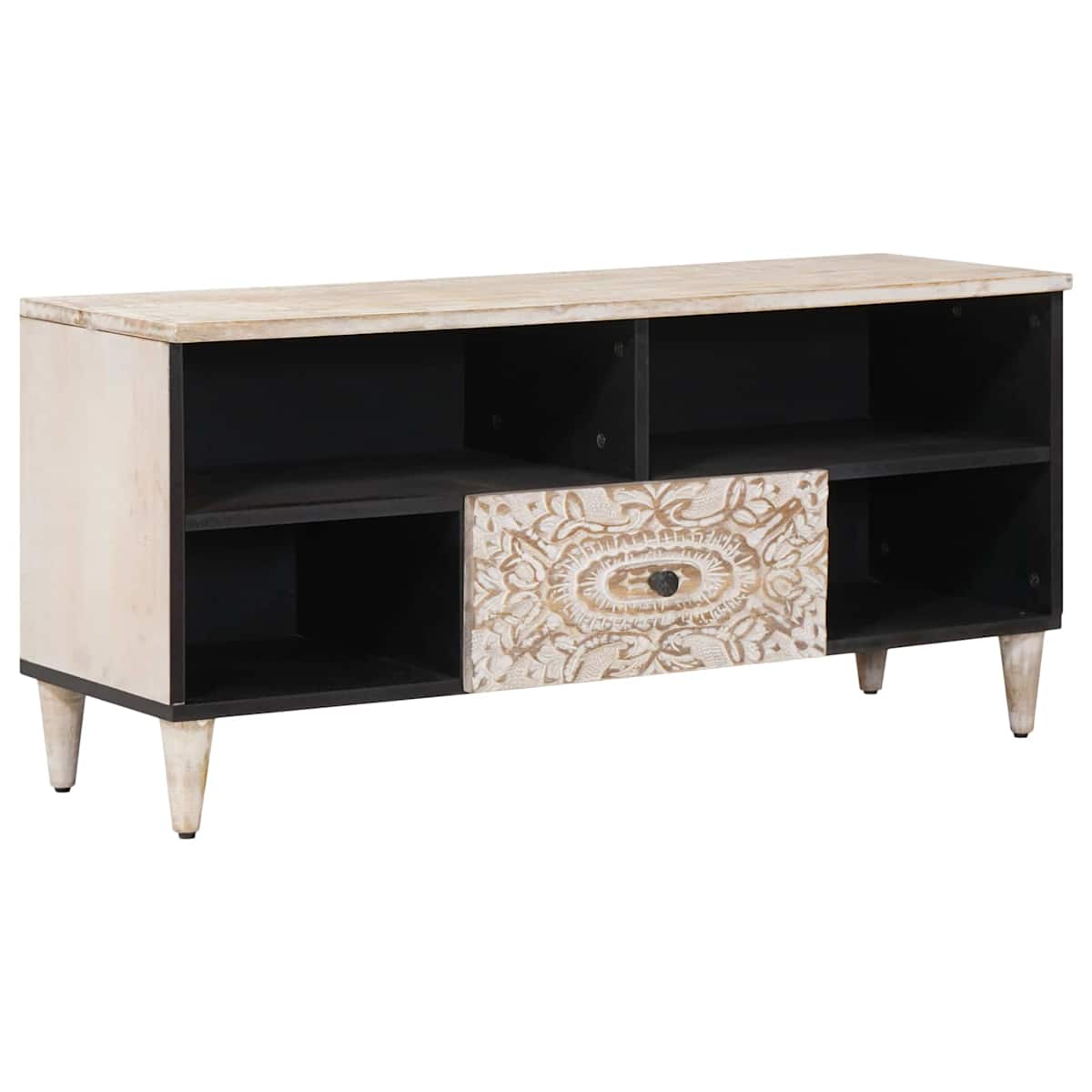 TV-skab 100 x 33,5 x 46 cm Massivt mangotræ