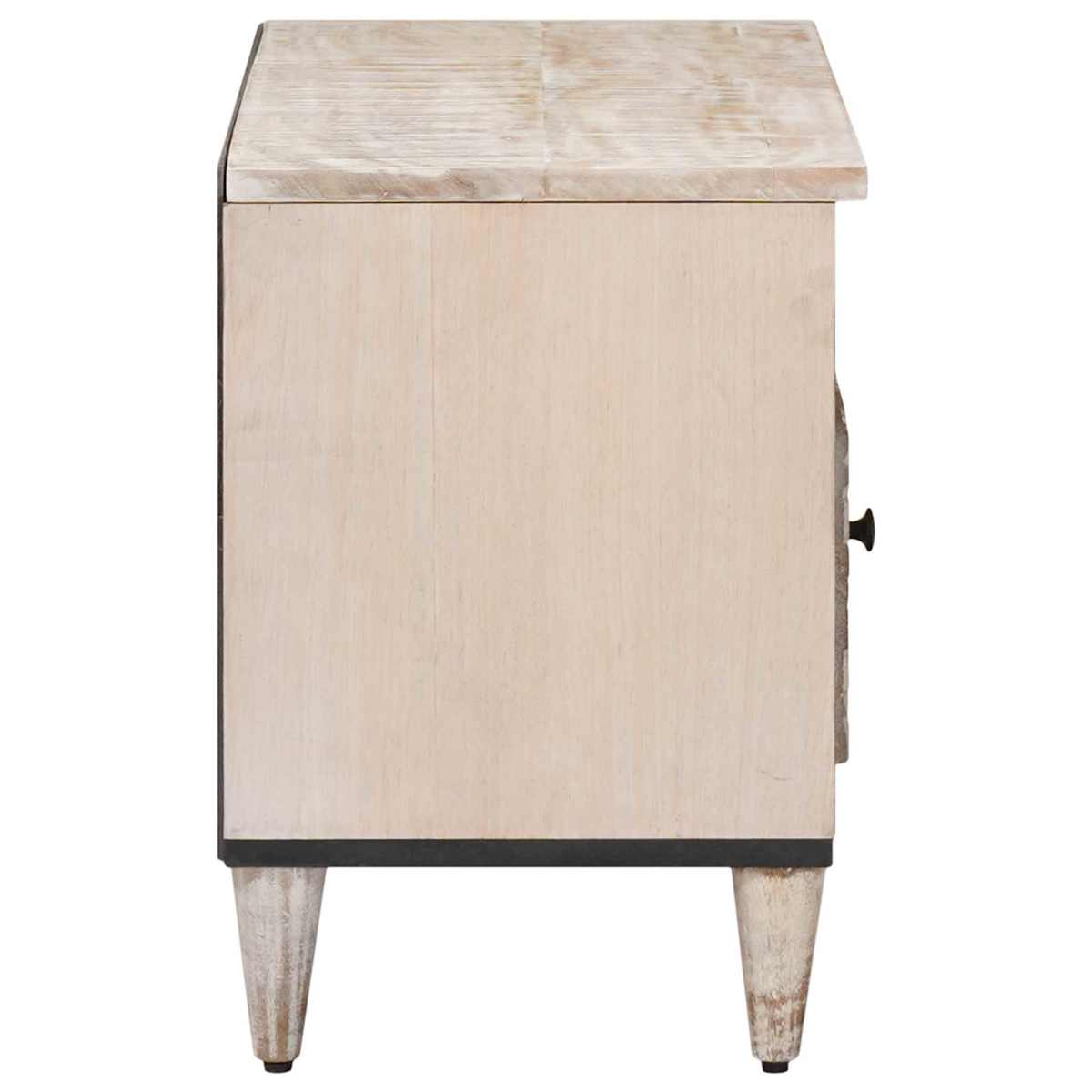TV-skab 80 x 33,5 x 46 cm Massivt mangotræ - Billede 4