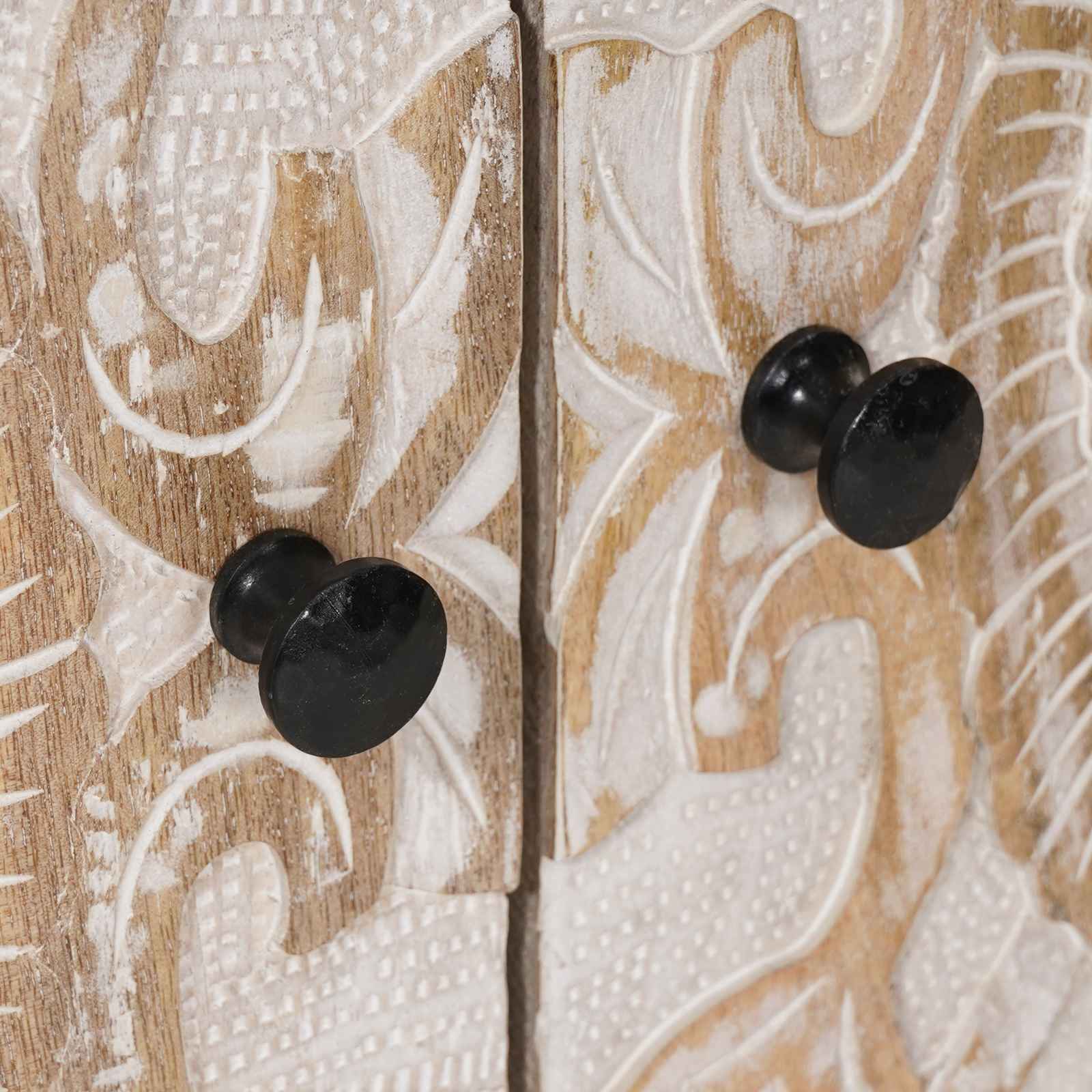 Badkamer wastafelkast Wit 62 x 33 x 58 cm Massief Mango Hout image 8