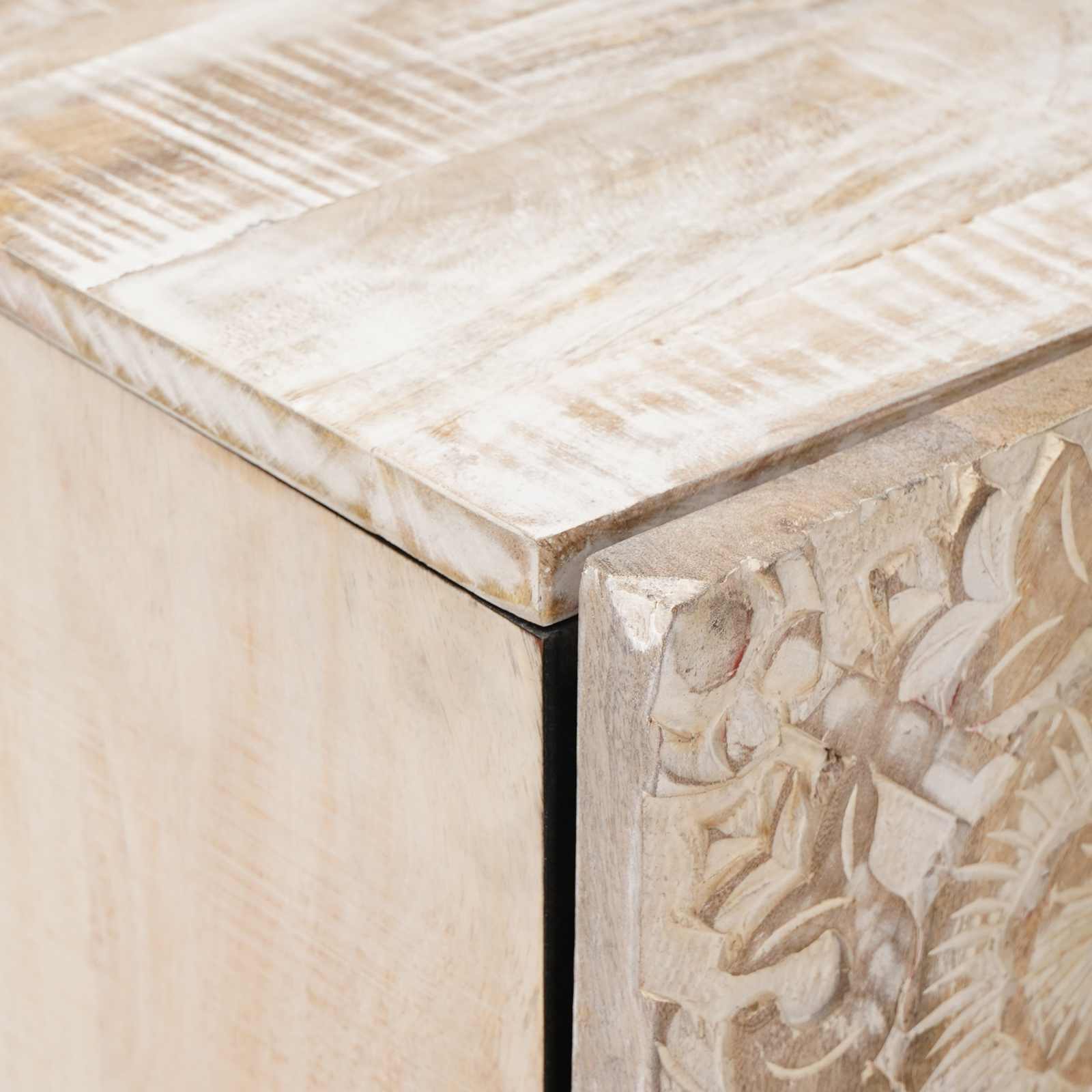 Badkamer Hangkast Wit 38 x 33,5 x 48 cm Massief Mango Hout image 6