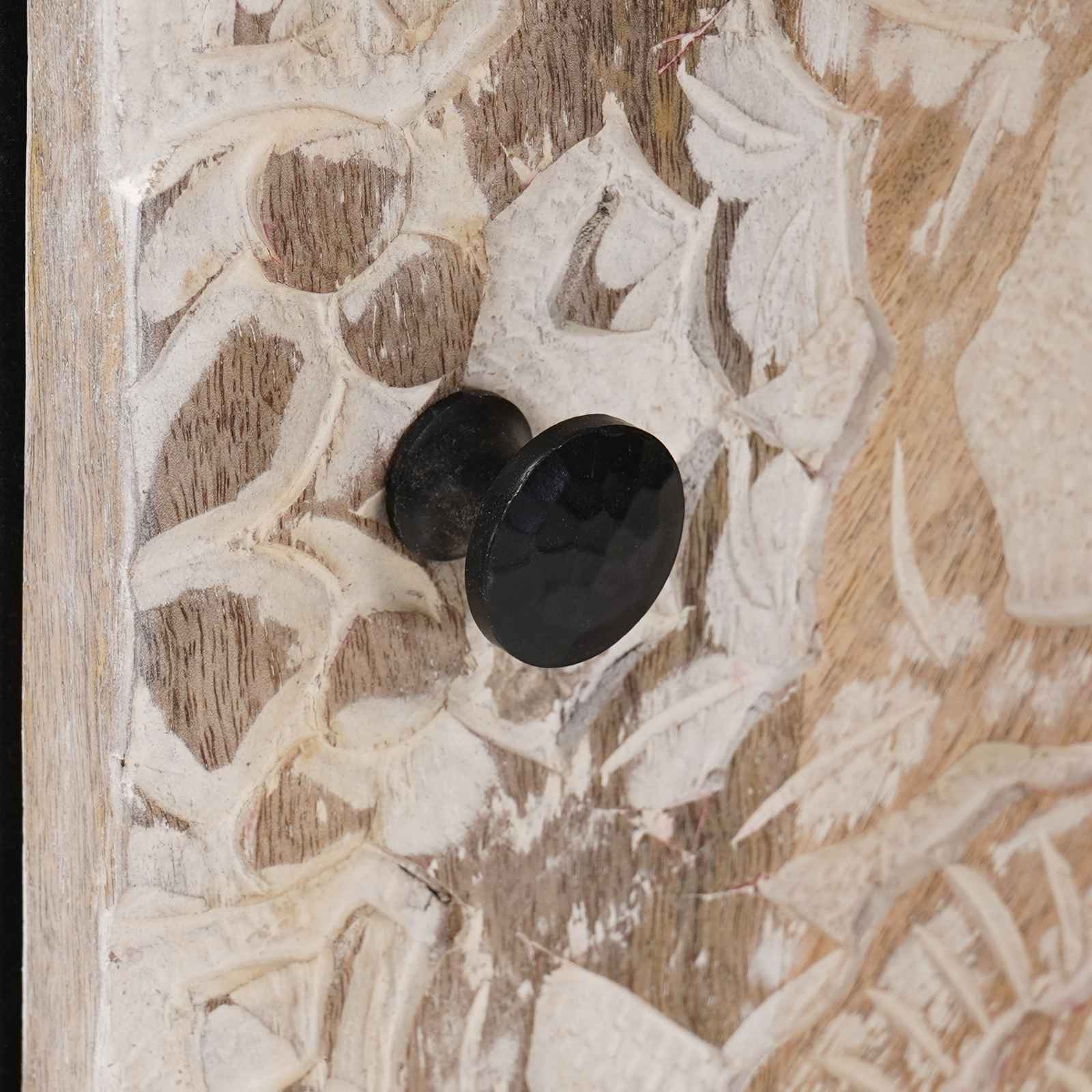 Badkamer Hangkast Wit 38 x 33,5 x 48 cm Massief Mango Hout image 7