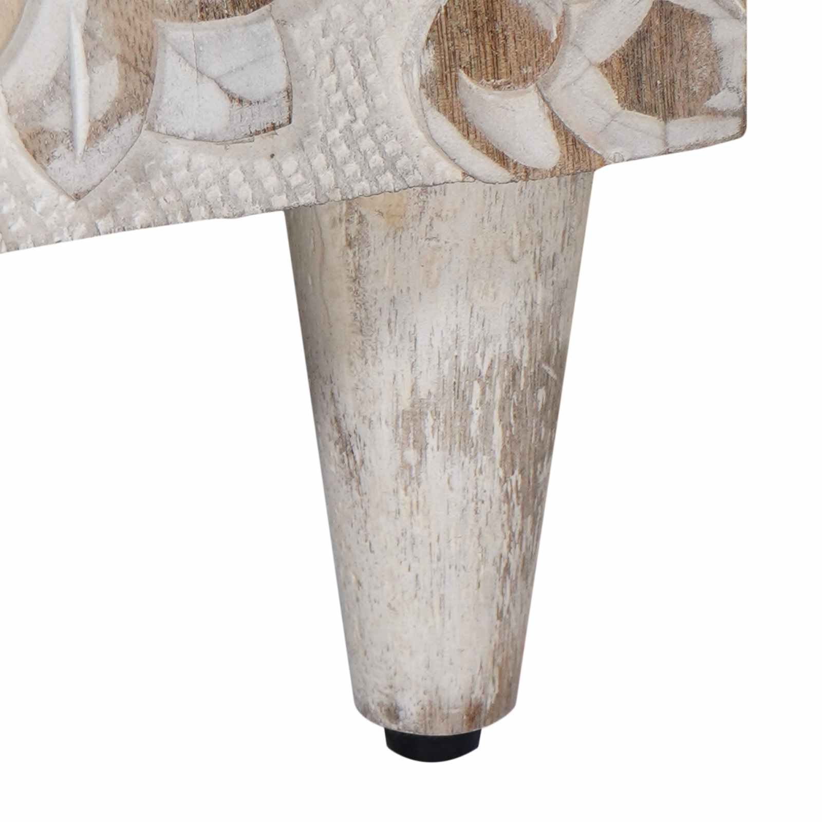 Badkamerkast met lade Wit 38 x 33,5 x 160 cm Massief Mango Hout image 8