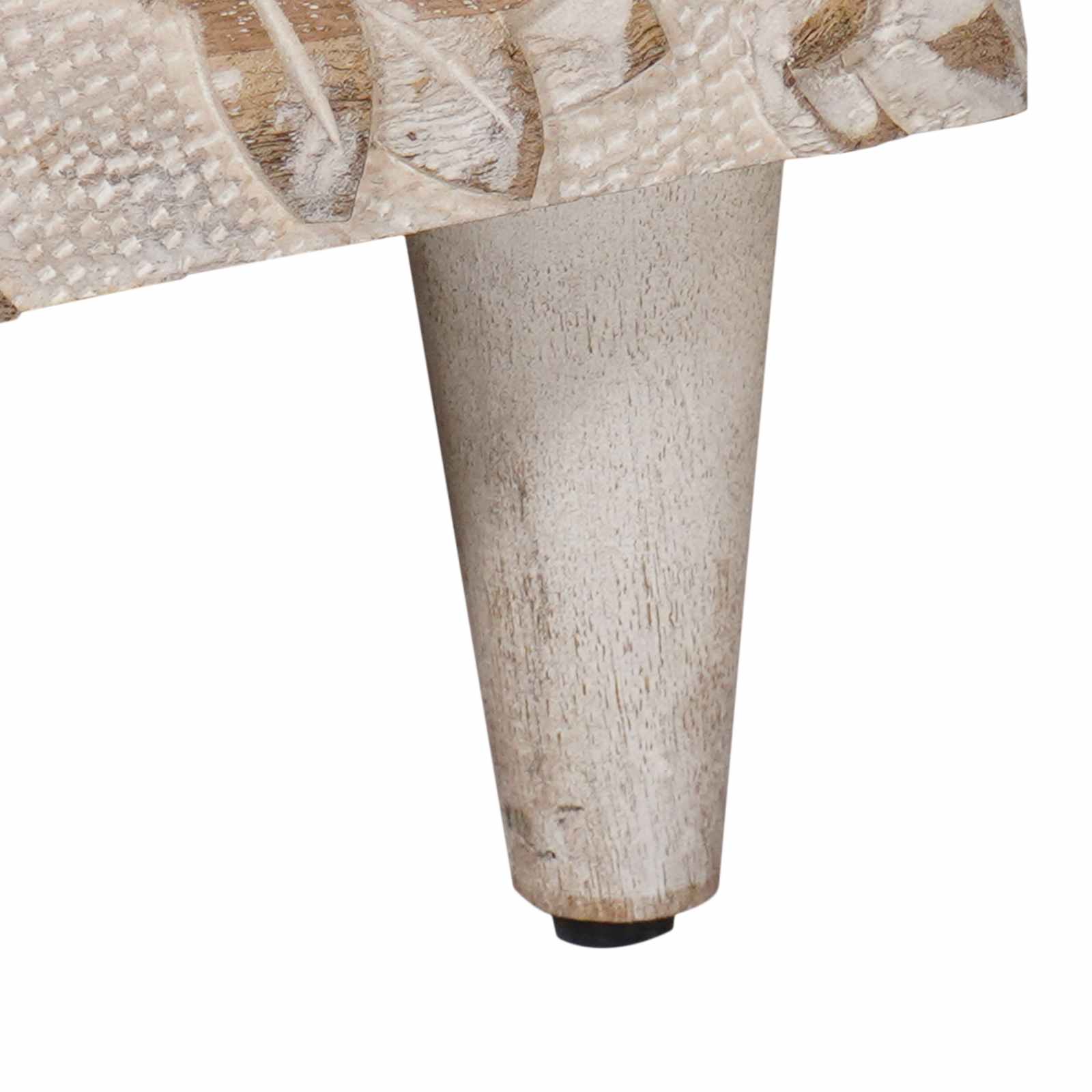 Dressoir met lade Wit 40 x 33,5 x 75 cm Massief Mango Hout image 8