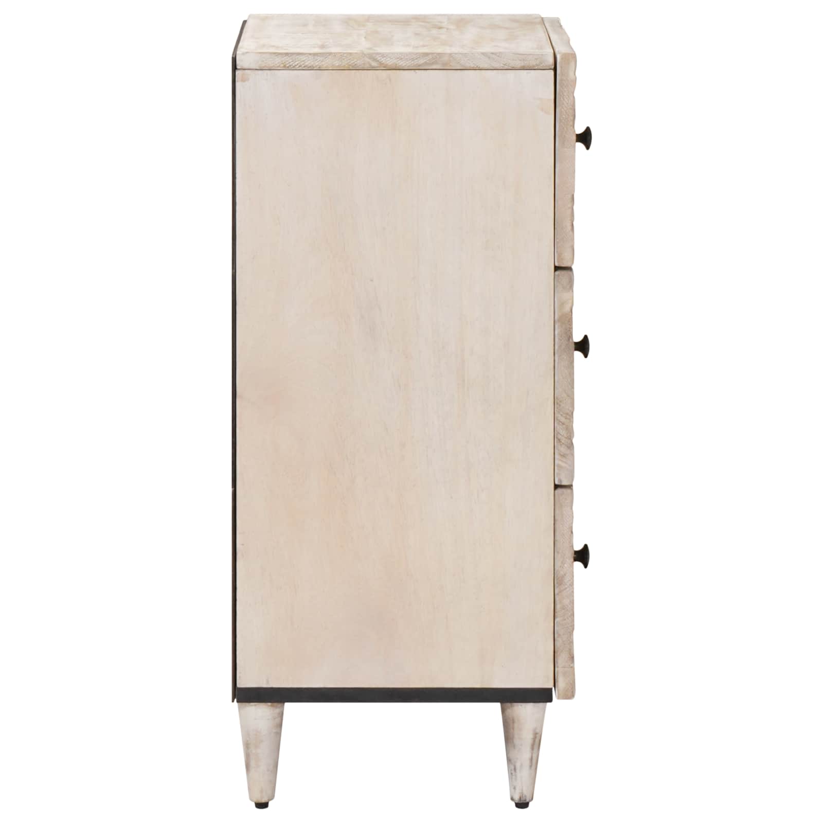 Dressoir met lade Wit 40 x 33,5 x 75 cm Massief Mango Hout image 4