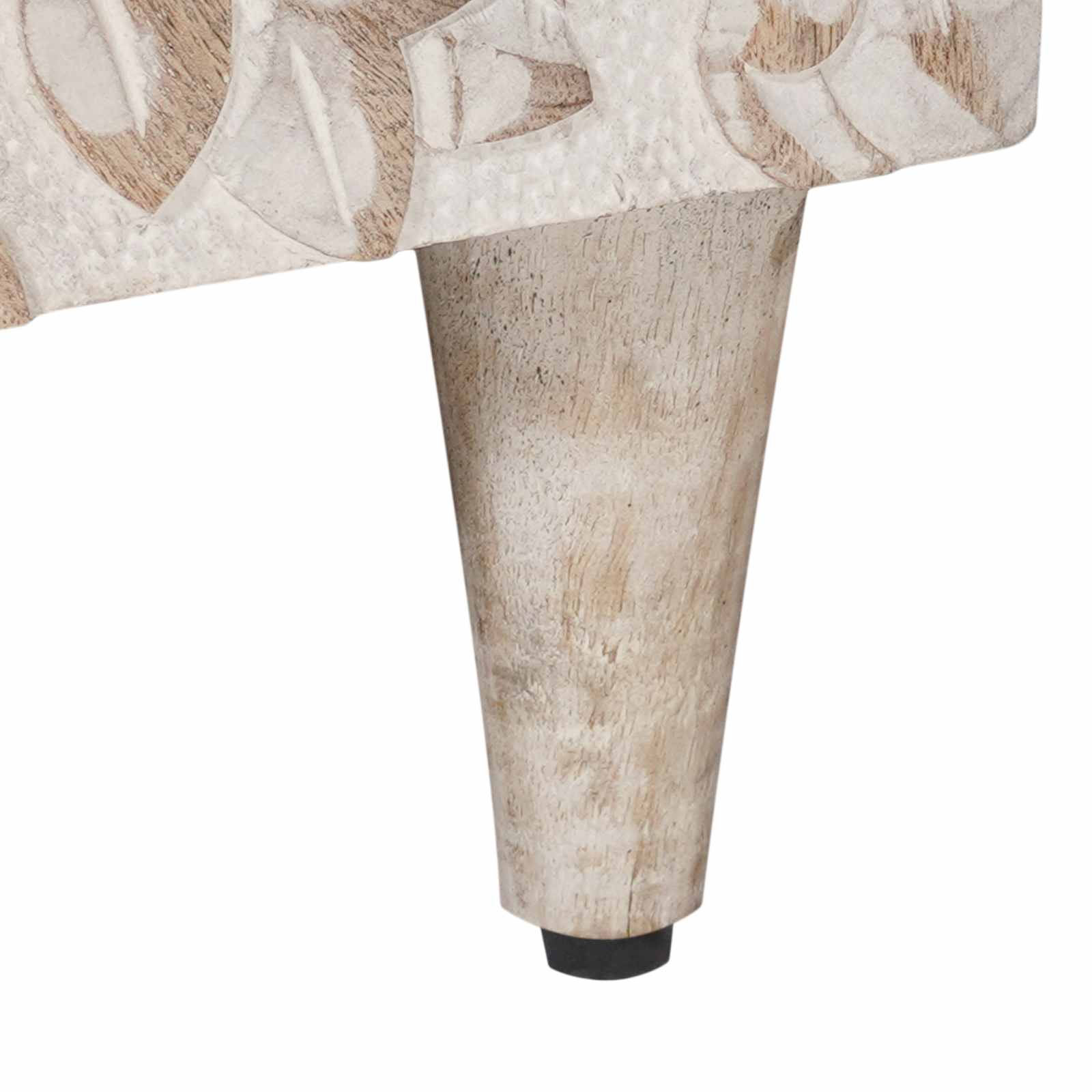 Dressoir met opslag Wit 40 x 33,5 x 75 cm Massief Mango Hout image 8