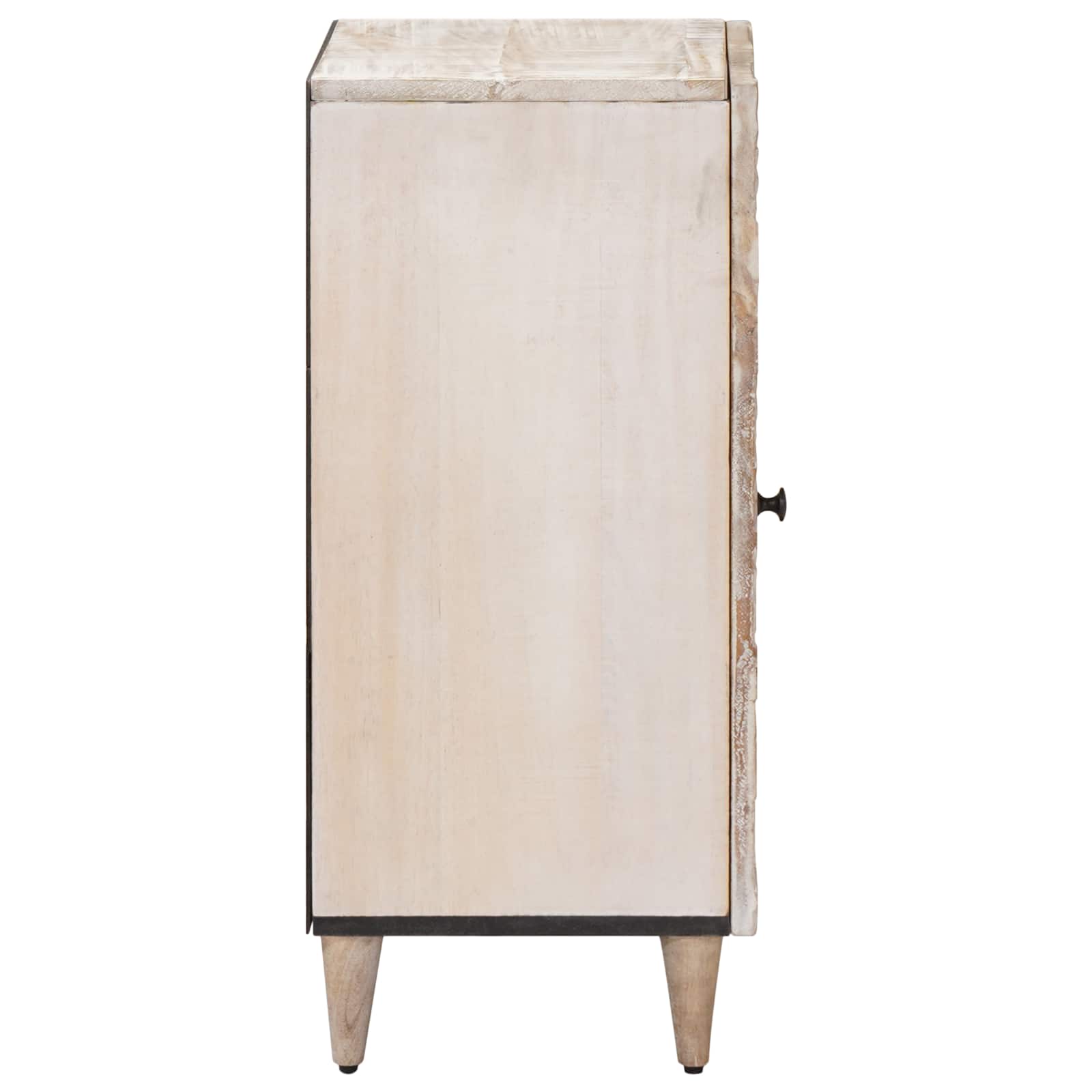 Dressoir met opslag Wit 40 x 33,5 x 75 cm Massief Mango Hout image 4