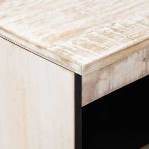 Servírovací skříň Bílá 60 x 33,5 x 75 cm Masivní mangové dřevo - obrázek 6