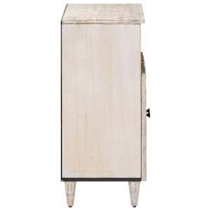 Servírovací skříň Bílá 60 x 33,5 x 75 cm Masivní mangové dřevo - obrázek 4