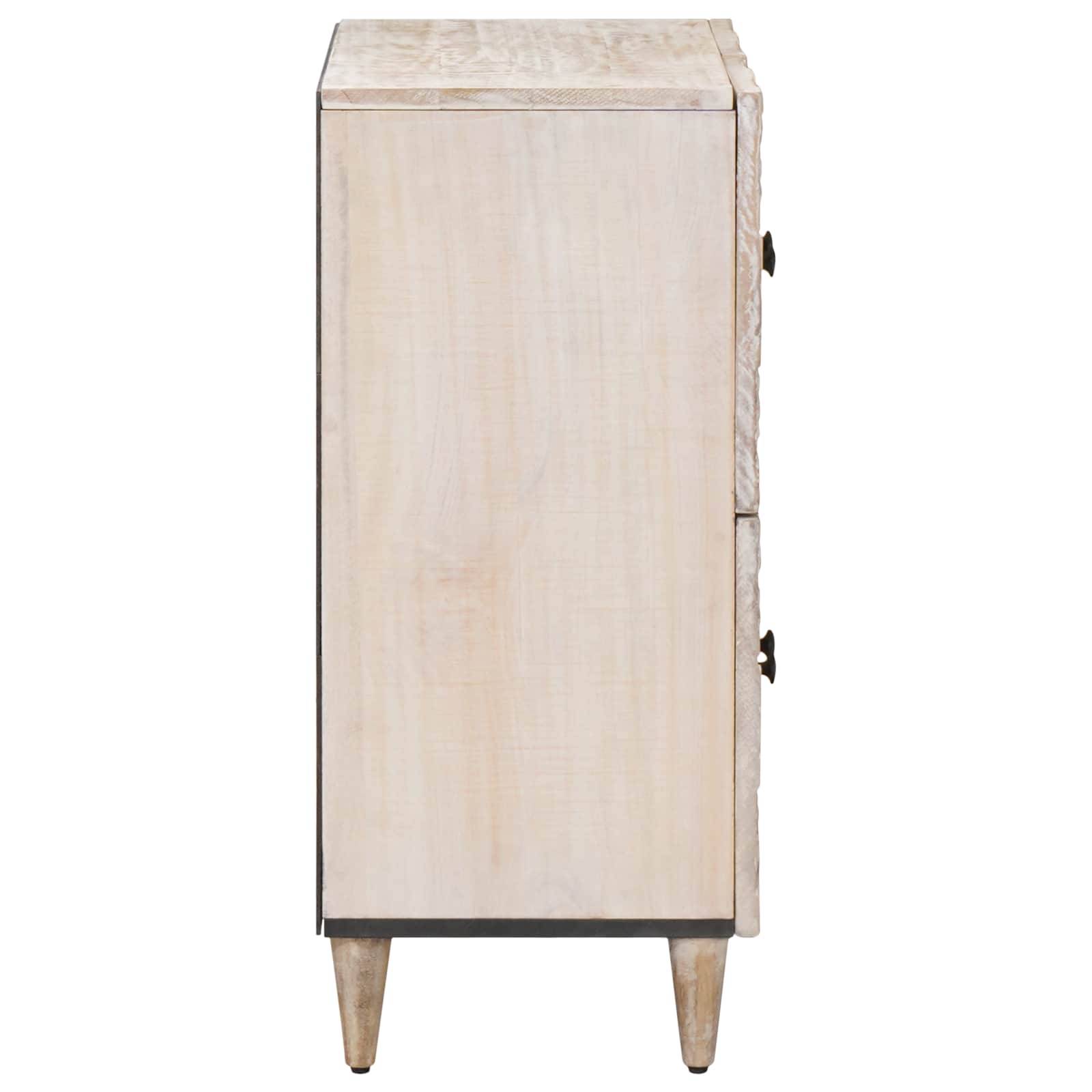 Dressoir met opslag Wit 60 x 33,5 x 75 cm Massief Mango Hout image 4