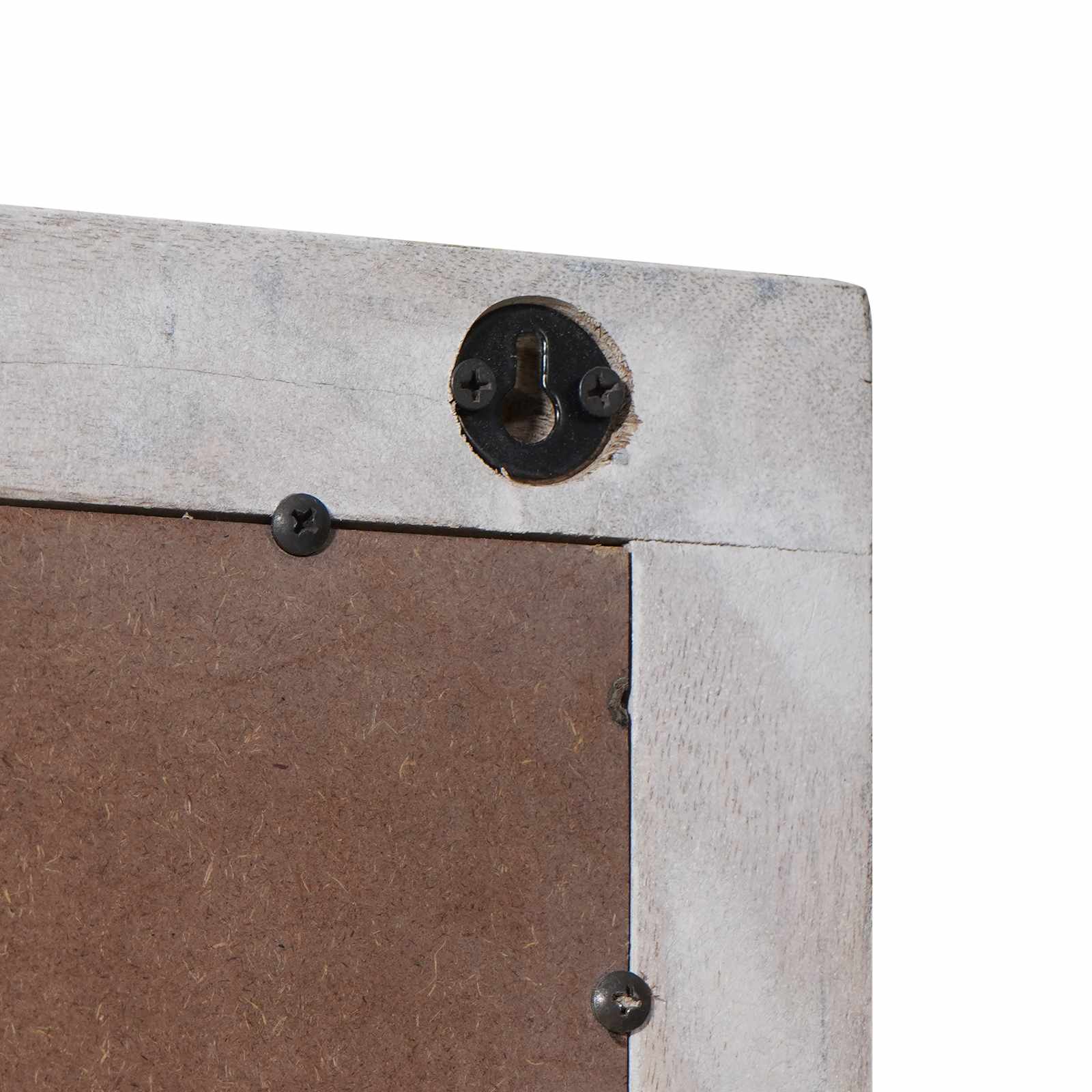 Kylpyhuoneen peili Valkoinen 70 x 50 x 2,5 cm Kiinteä mango puu - Image 6