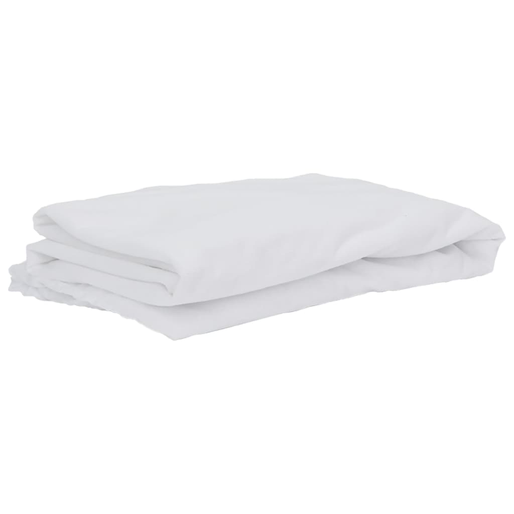 vidaXL Chránič matrace bílý 120 x 200 cm nepropustný