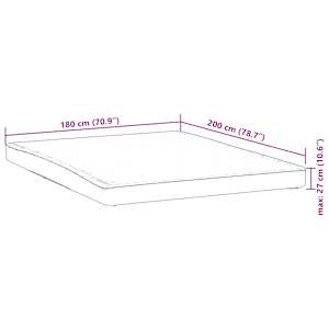 Chránič matrace bílý 180 x 200 cm nepropustný - obrázek 7