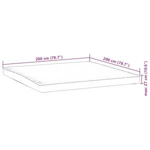 Chránič matrace bílý 200 x 200 cm nepropustný - obrázek 7