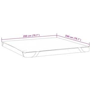Chránič matrace bílý 200 x 200 cm nepropustný - obrázek 7