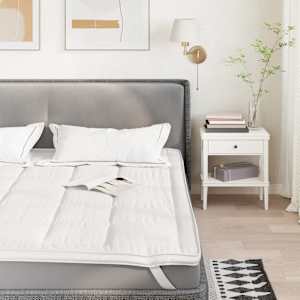 Zaščita za žimnico bela 120x200 cm