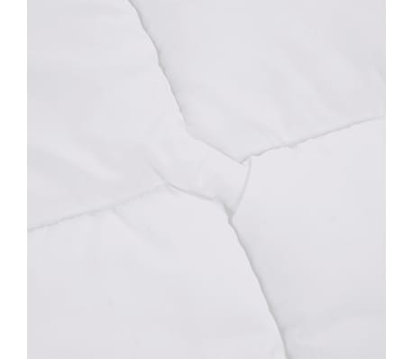 Coprimaterasso Trapuntato Bianco – Per Letto 76x190 Cm (76x190 Cm), Con Gonna Elasticizzata 27,9 Cm, Lavabile - 2