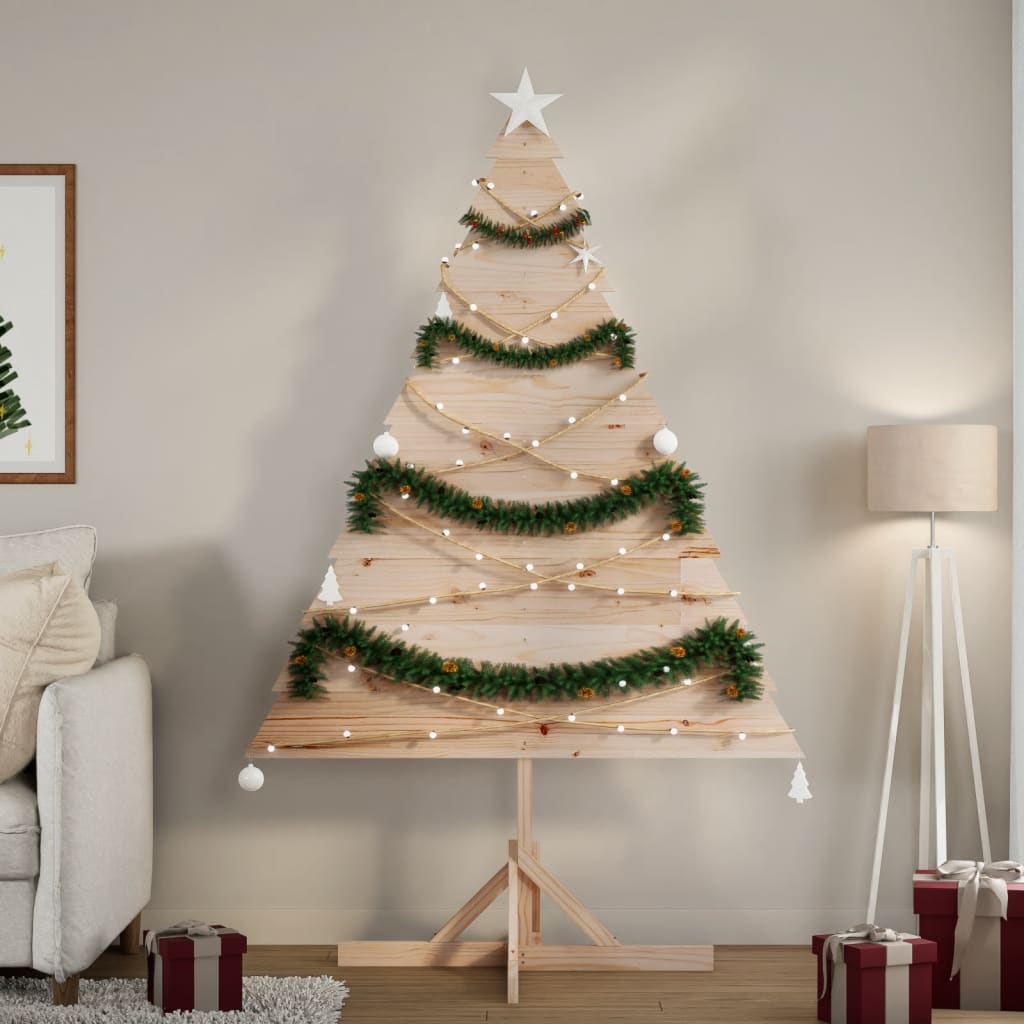 vidaXL Weihnachtsbaum zum Schmücken 180 cm Massivholz