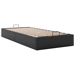 Osmanský rám postele bez matrace černá 80x200 cm umělá kůže - obrázek 5