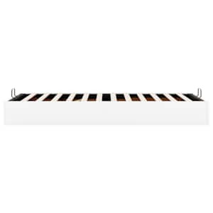 Osmanský rám postele bez matrace bílý 80x200 cm umělá kůže - obrázek 8