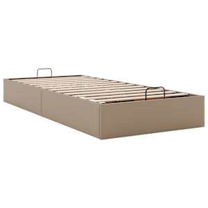 Osmanský rám postele bez matrace cappuccino 90x190cm umělá kůže - obrázek 6