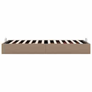 Osmanský rám postele bez matrace cappuccino 90x190cm umělá kůže - obrázek 8