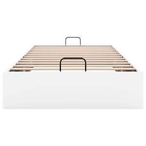 Osmanský rám postele bez matrace bílý 90x200 cm umělá kůže - obrázek 7