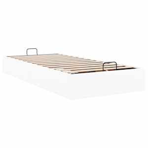 Osmanský rám postele bez matrace bílý 90x200 cm umělá kůže - obrázek 9