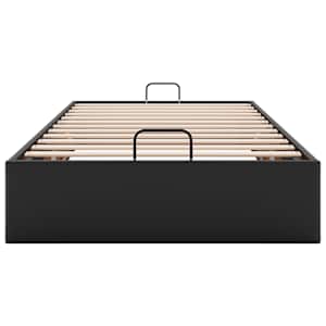 Osmanský rám postele bez matrace černá 100x200 cm umělá kůže - obrázek 7