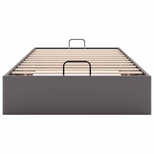 Osmanský rám postele bez matrace šedá 100x200 cm umělá kůže - obrázek 7