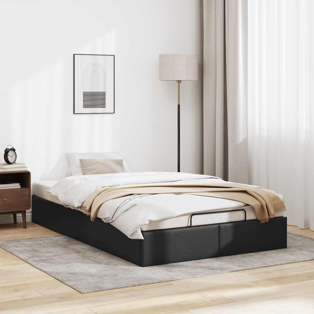 Thumbnail - vidaXL Ottoman-Bett ohne Matratze Schwarz 120x200 cm Kunstleder