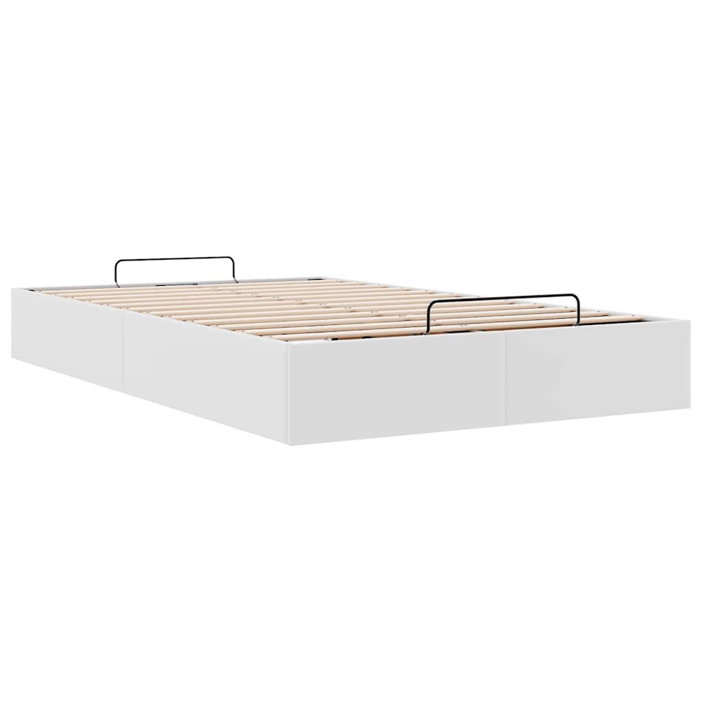 vidaXL Bedframe zonder matras 120x200 cm kunstleer wit, foto 4